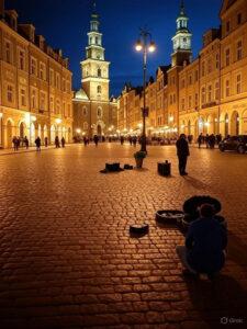 Read more about the article Nocny klimat Rynku – gdy kamienice są podświetlone, Poznań wygląda jak z bajki
